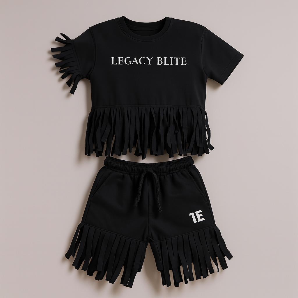 LE Fringed Short Set